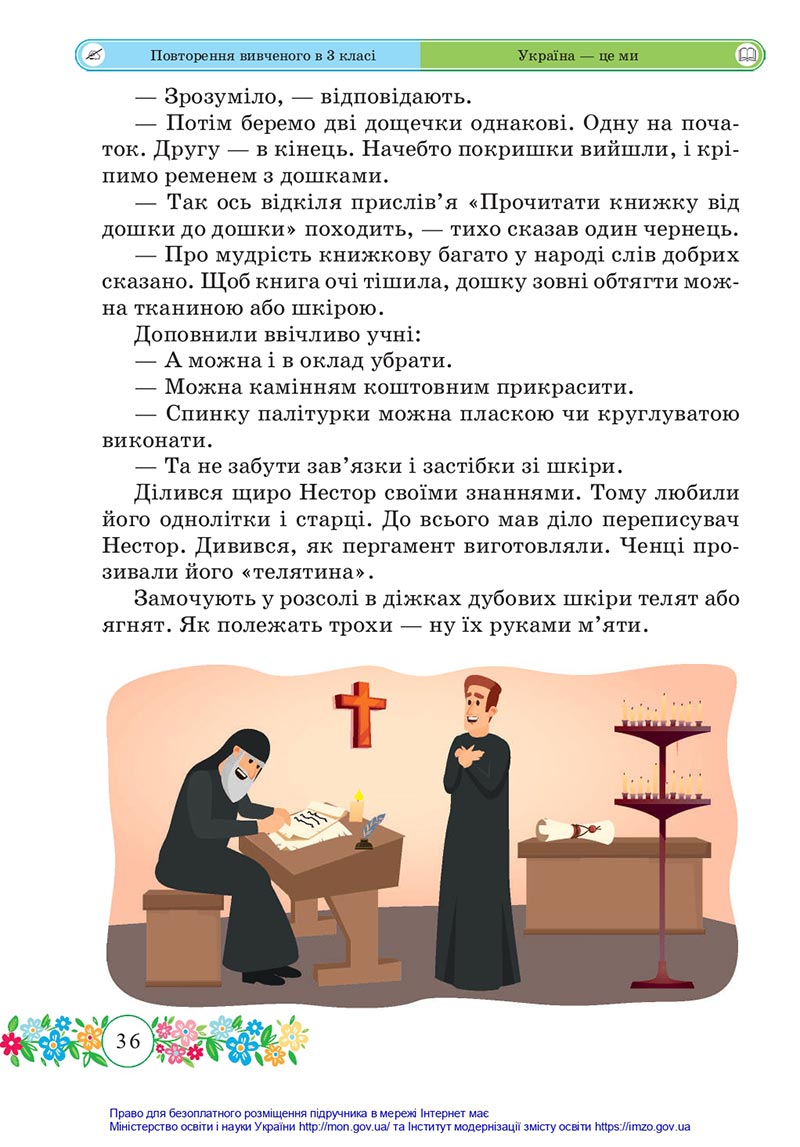 Сторінка 36 - Підручник Українська мова та читання 4 клас Сапун 2021 - Частина 1 - скачати