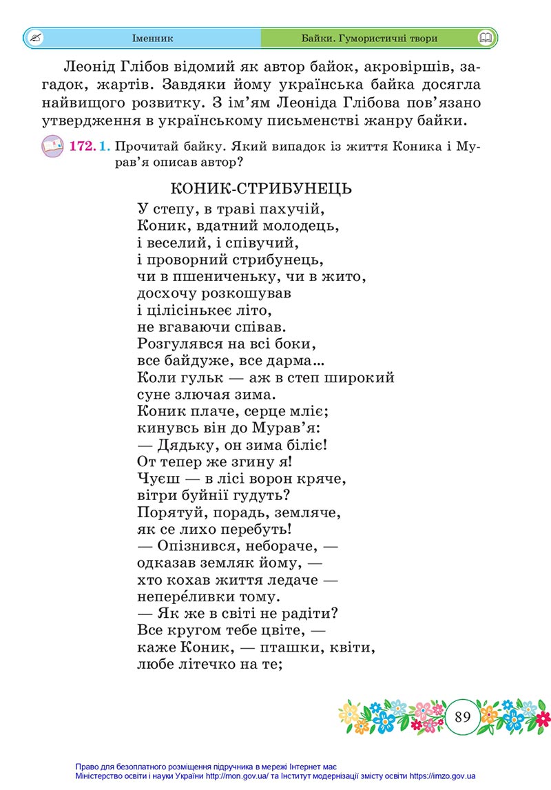 Сторінка 89 - Підручник Українська мова та читання 4 клас Сапун 2021 - Частина 1 - скачати