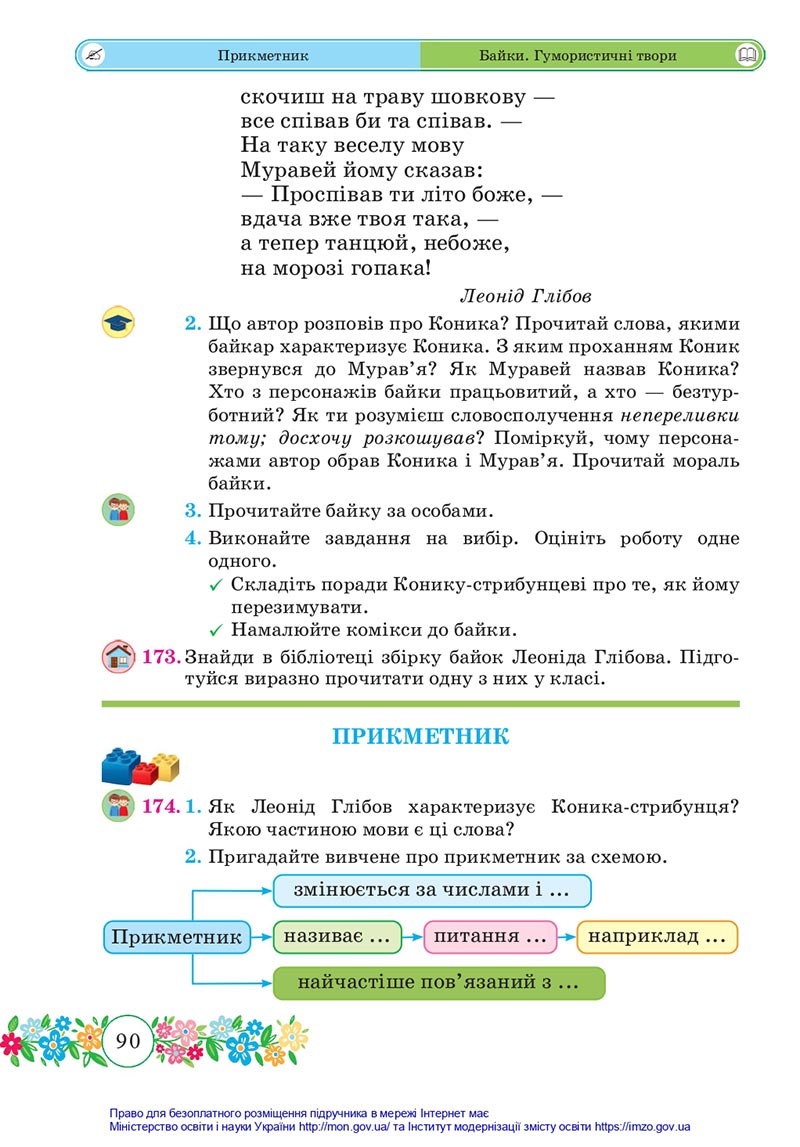 Сторінка 90 - Підручник Українська мова та читання 4 клас Сапун 2021 - Частина 1 - скачати