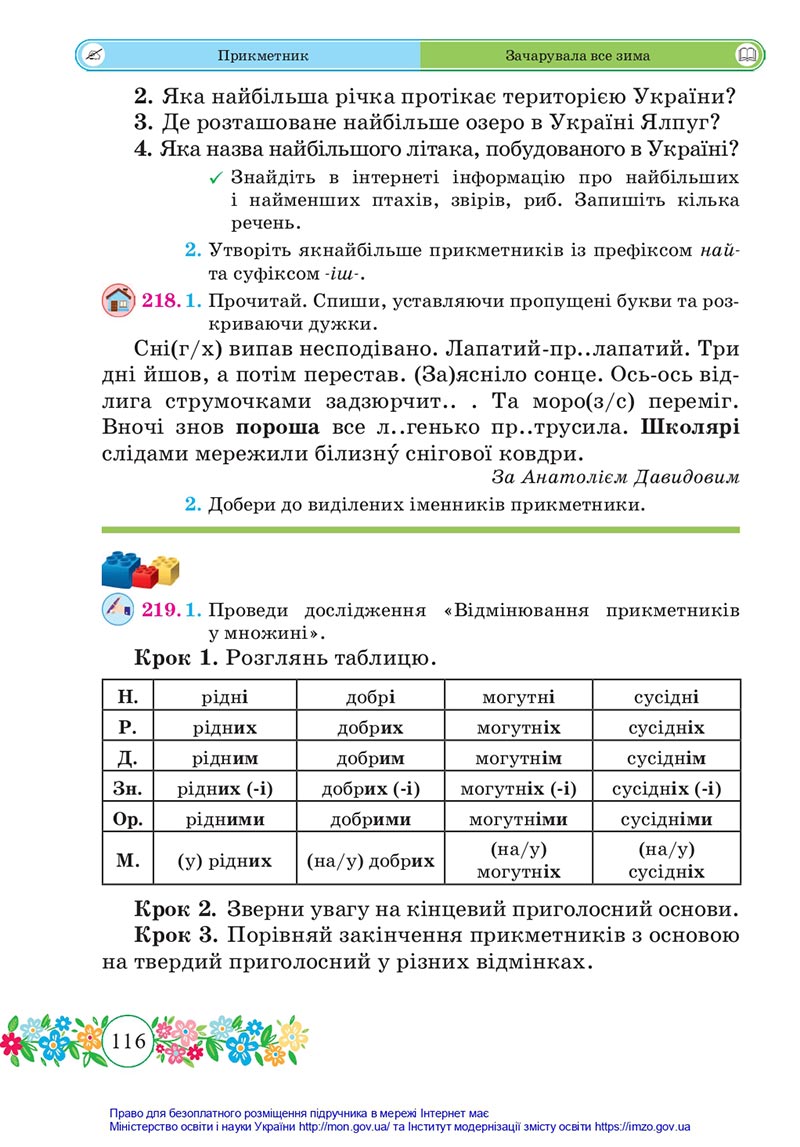 Сторінка 116 - Підручник Українська мова та читання 4 клас Сапун 2021 - Частина 1 - скачати
