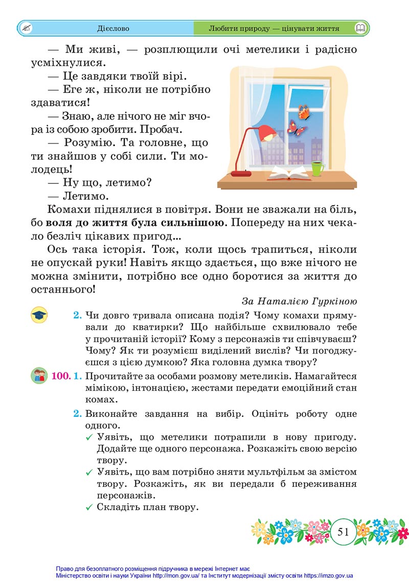 Сторінка 51 - Підручник Українська мова та читання 4 клас Сапун 2021 - Частина 2 - скачати