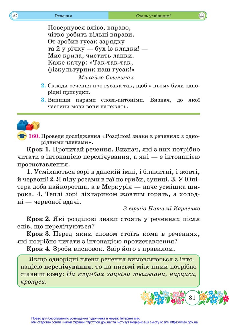 Сторінка 81 - Підручник Українська мова та читання 4 клас Сапун 2021 - Частина 2 - скачати