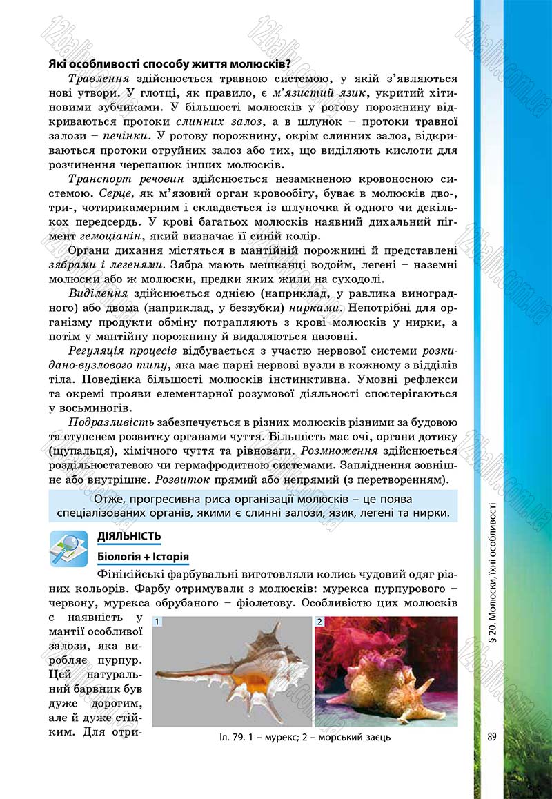 Сторінка 89 - Підручник Біологія 7 клас В.І. Соболь 2015
