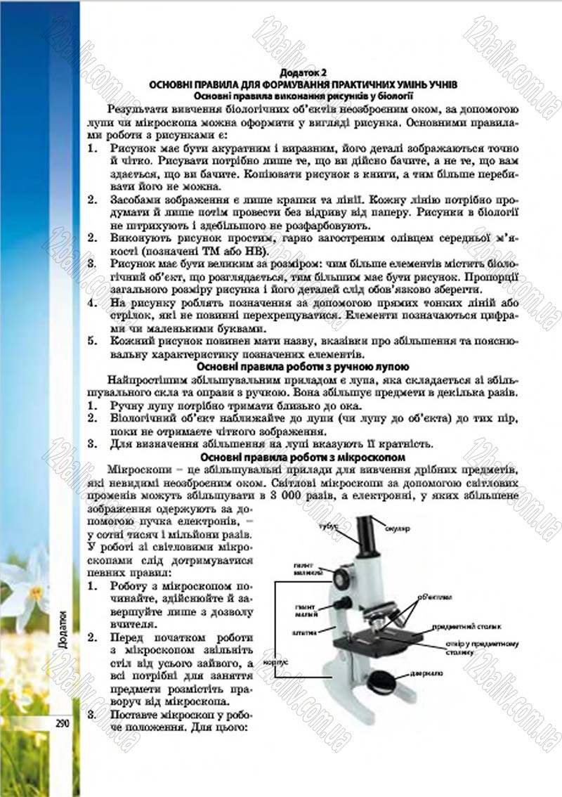 Сторінка 290 - Підручник Біологія 7 клас В.І. Соболь 2015