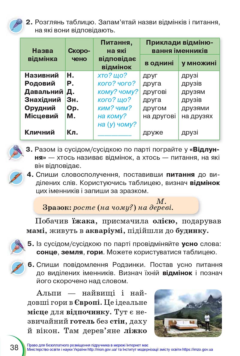 Сторінка 38 - Підручник Українська мова 4 клас Пономарьова 2021 - Частина 1 - НУШ - скачати онлайн