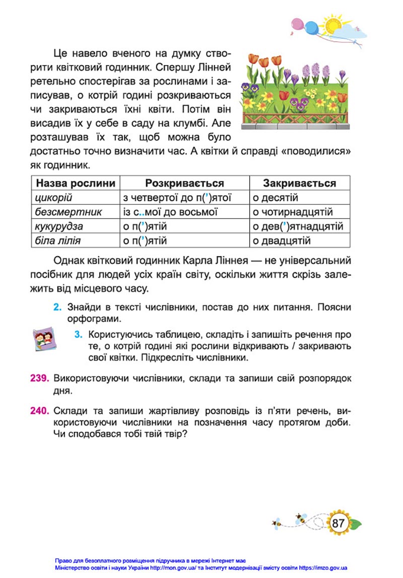 Сторінка 87 - Підручник Українська мова та читання 4 клас Кравцова 2021 - Частина 1