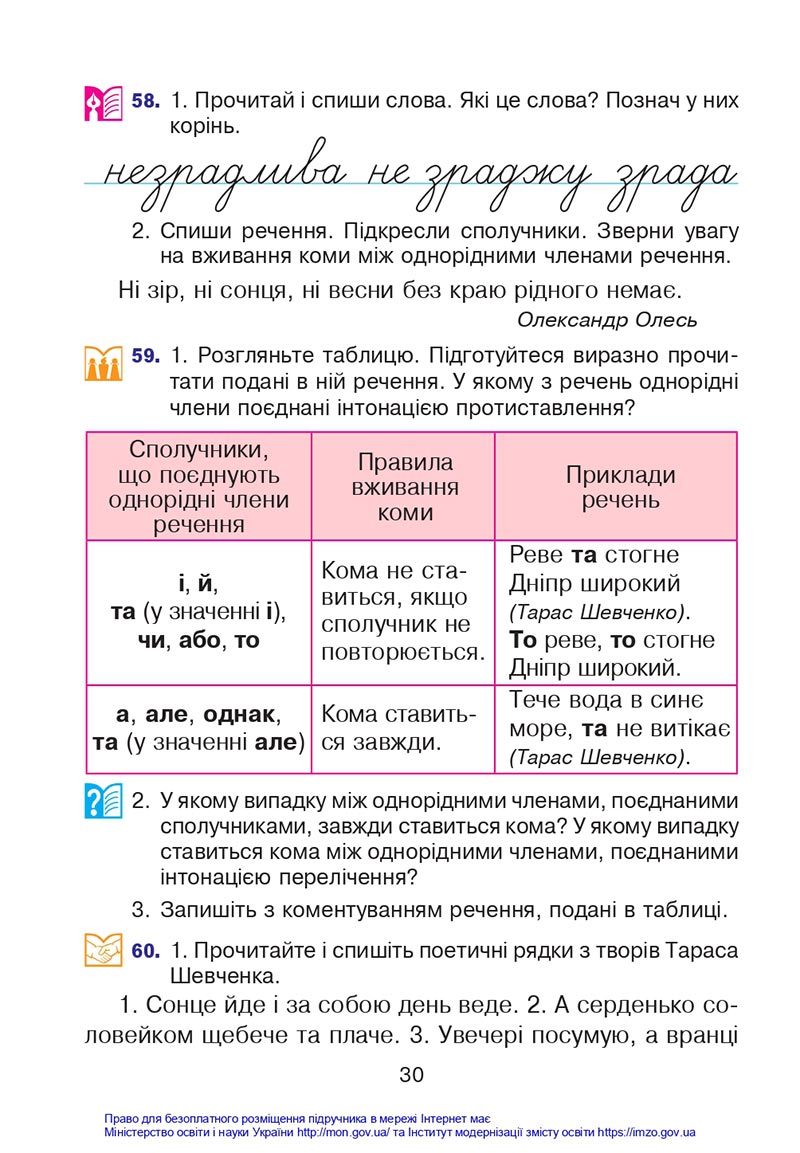 Сторінка 30 - Підручник Українська мова 4 клас Варзацька 2021 - Частина 1 - скачати