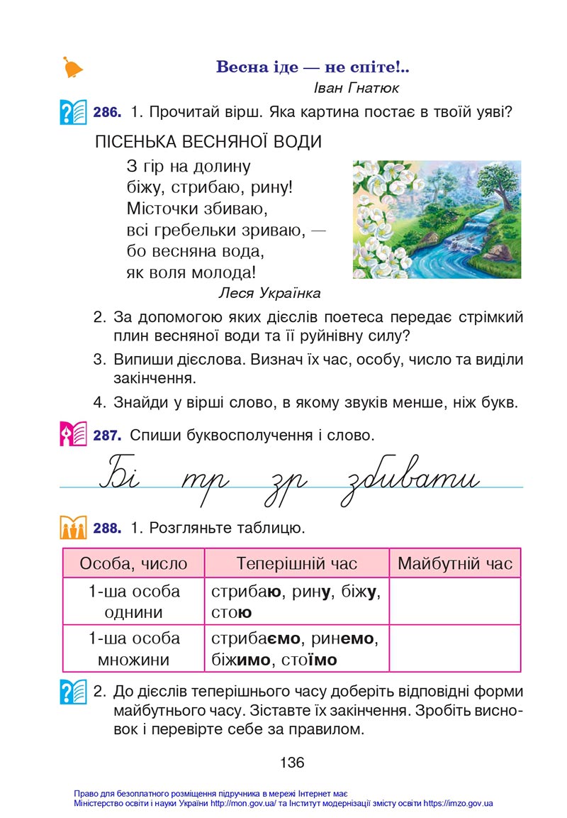 Сторінка 136 - Підручник Українська мова 4 клас Варзацька 2021 - Частина 1 - скачати