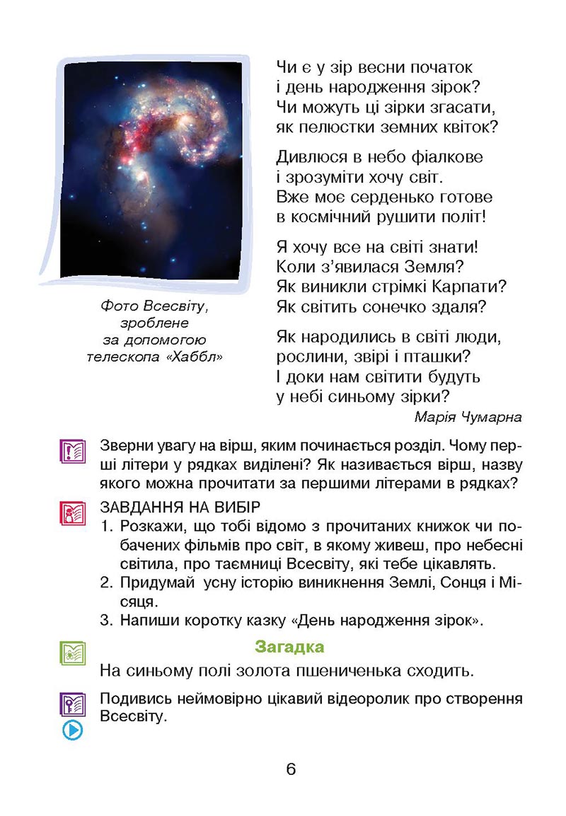Сторінка 6 - Підручник Українська мова 4 клас М. І. Чумарна 2021 - Частина 2