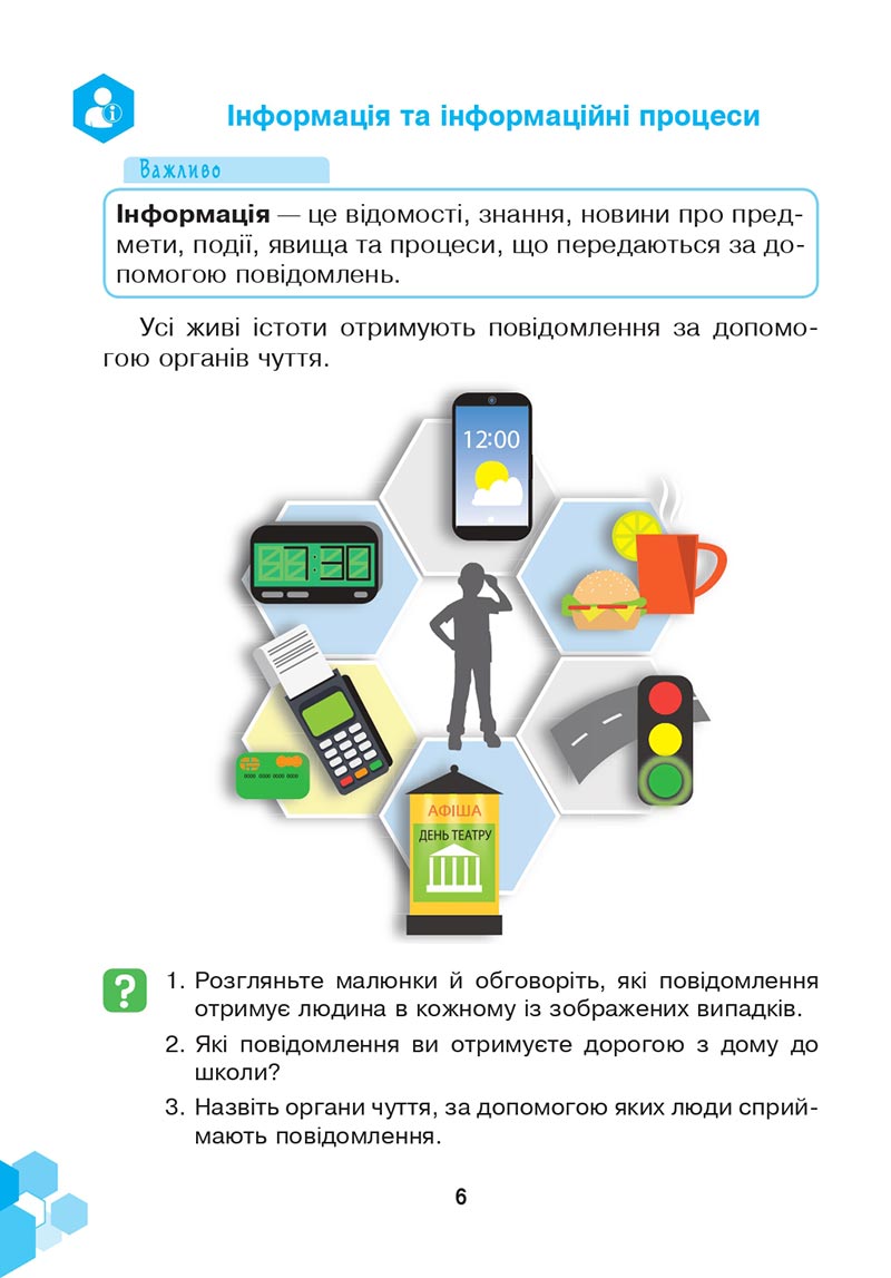 Сторінка 6 - Підручник Інформатика 4 клас Л. В. Лисобей, О. І. Чучук 2021