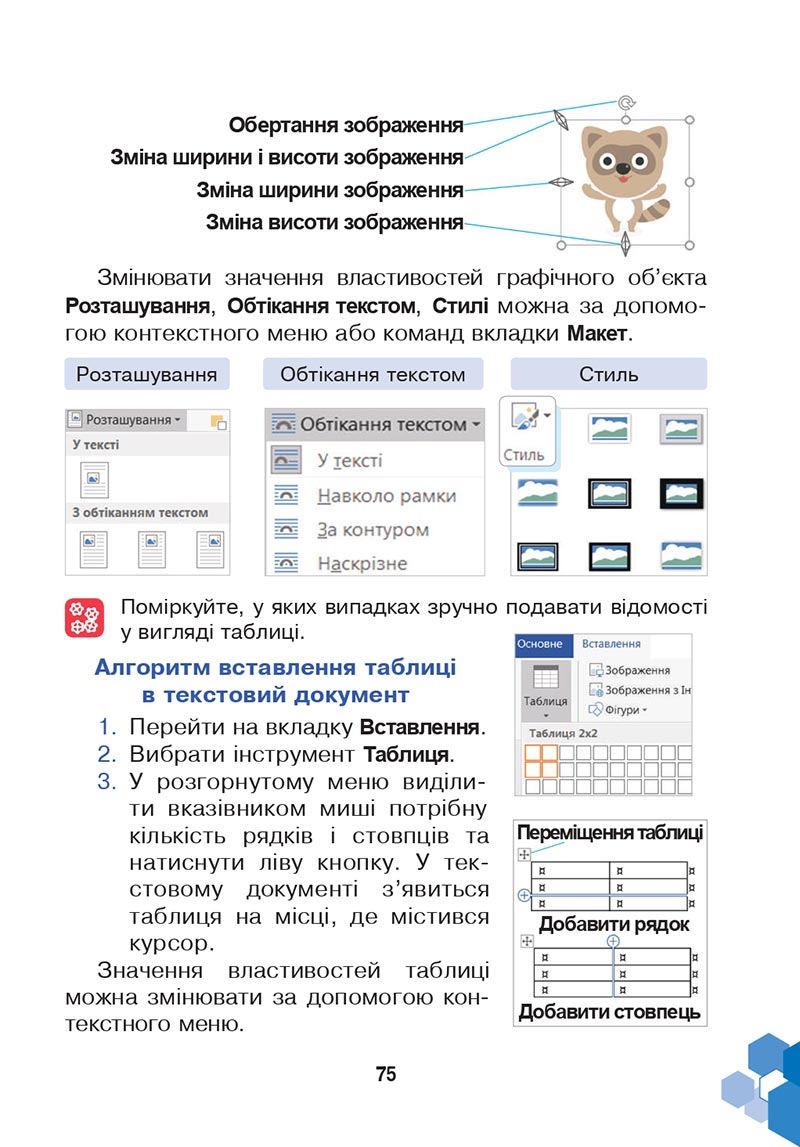 Сторінка 75 - Підручник Інформатика 4 клас Л. В. Лисобей, О. І. Чучук 2021