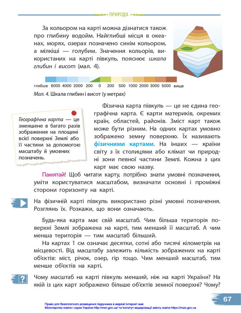 Сторінка 67 - Підручник Я досліджую світ 4 клас Бібік 2021 - Частина 1 - скачати, дивитись онлайн