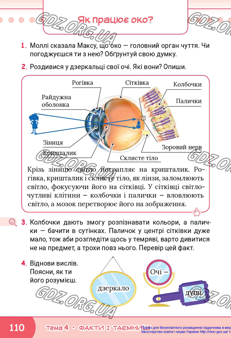 Сторінка 110 - Підручник Я досліджую світ 4 клас Волощенко 2021 - Частина 1 - скачати, дивитись онлайн