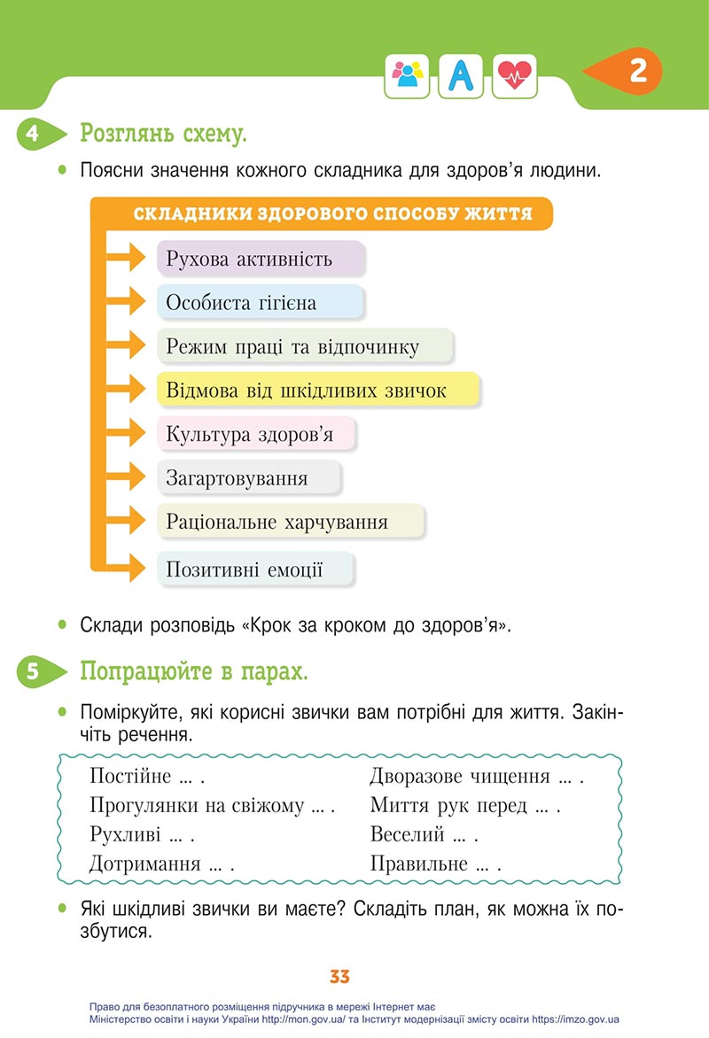 Сторінка 33 - Підручник Я досліджую світ 4 клас Вашуленко 2021 - Частина 1 - скачати підручник онлайн