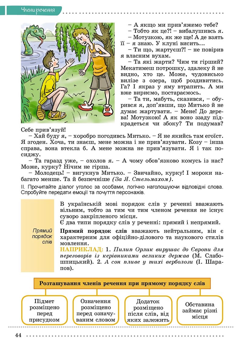 Сторінка 44 - Підручник Українська мова 8 клас Заболотний 2021 - скачати онлайн