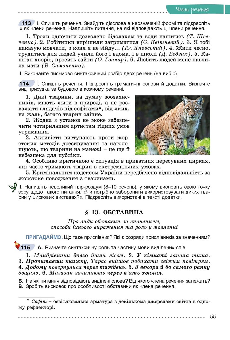 Сторінка 55 - Підручник Українська мова 8 клас Заболотний 2021 - скачати онлайн