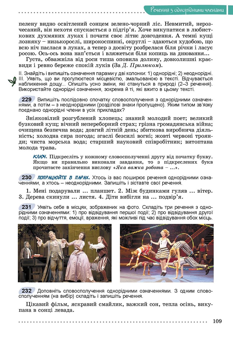 Сторінка 109 - Підручник Українська мова 8 клас Заболотний 2021 - скачати онлайн