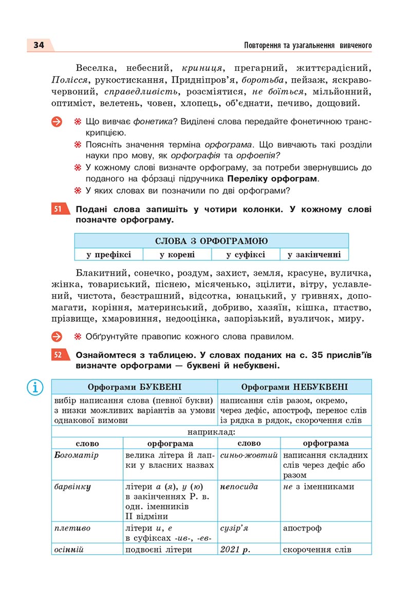 Сторінка 34 - Підручник Українська мова 8 клас Глазова 2021 - скачати онлайн