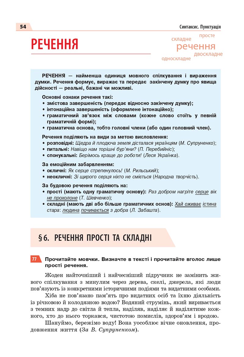 Сторінка 54 - Підручник Українська мова 8 клас Глазова 2021 - скачати онлайн