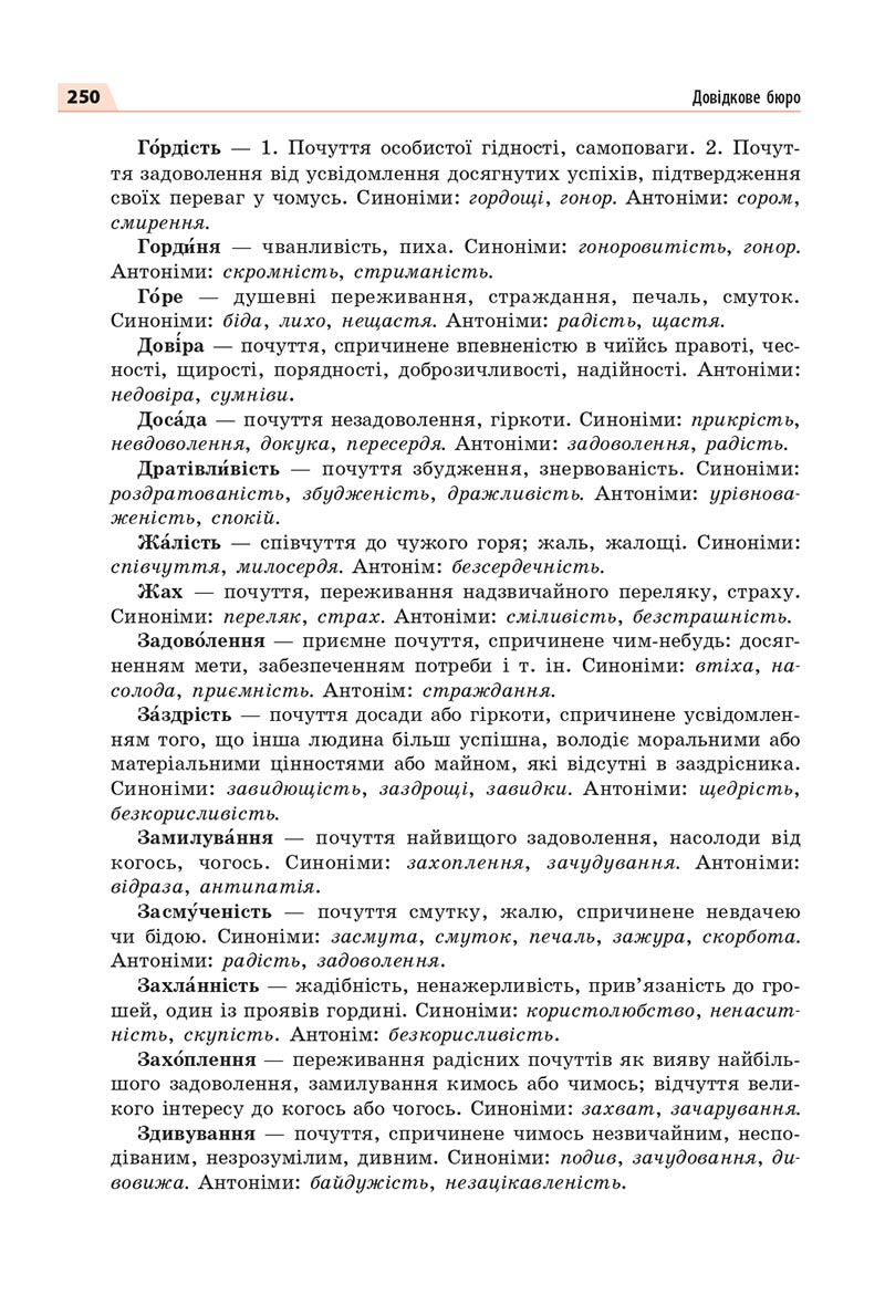 Сторінка 250 - Підручник Українська мова 8 клас Глазова 2021 - скачати онлайн