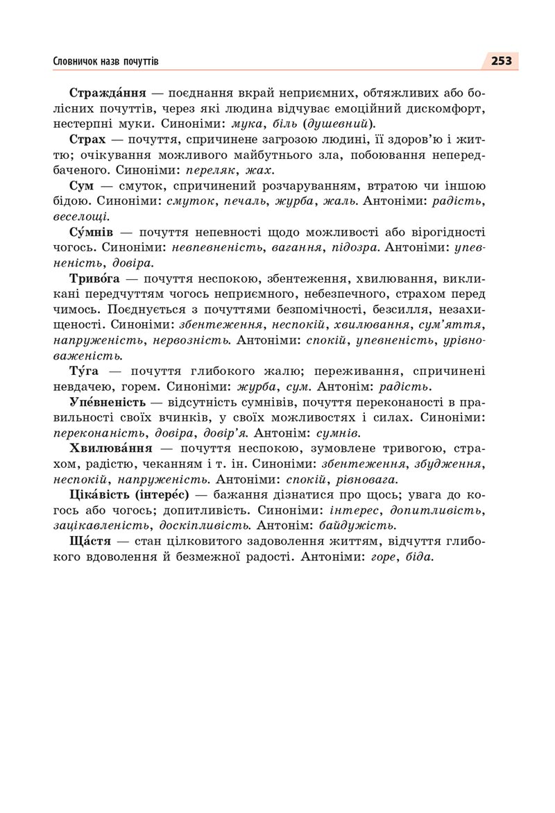 Сторінка 253 - Підручник Українська мова 8 клас Глазова 2021 - скачати онлайн