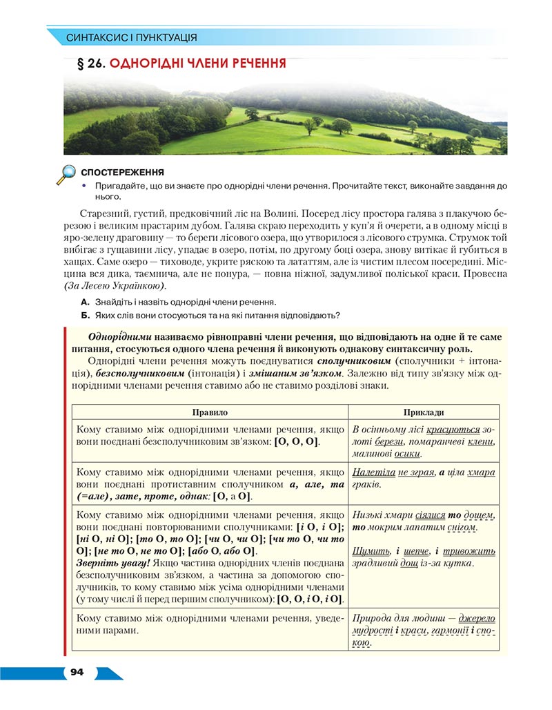 Сторінка 94 - Підручник Українська мова 8 клас Авраменко 2021 - скачати онлайн