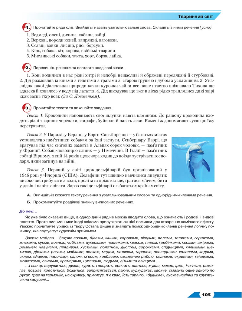 Сторінка 105 - Підручник Українська мова 8 клас Авраменко 2021 - скачати онлайн