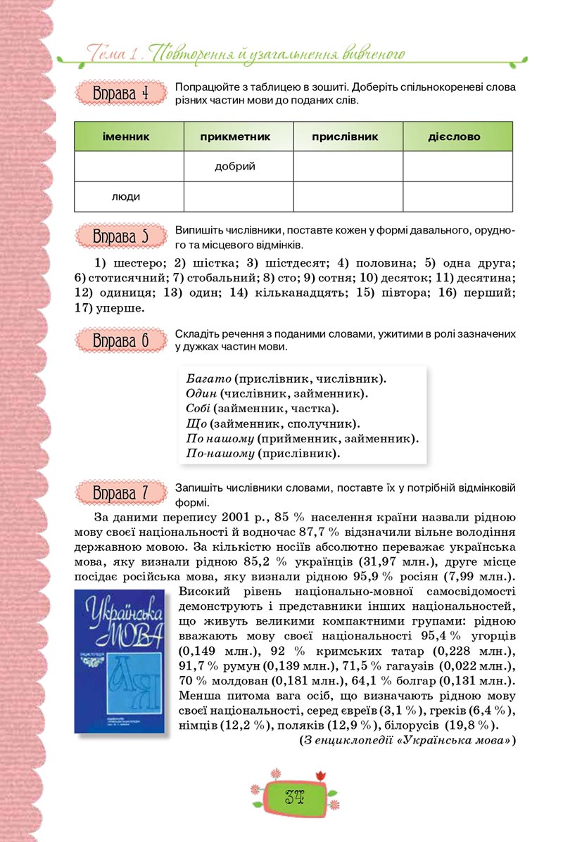 Сторінка 34 - Підручник Українська мова 8 клас О. М. Данилевська 2021 - скачати онлайн