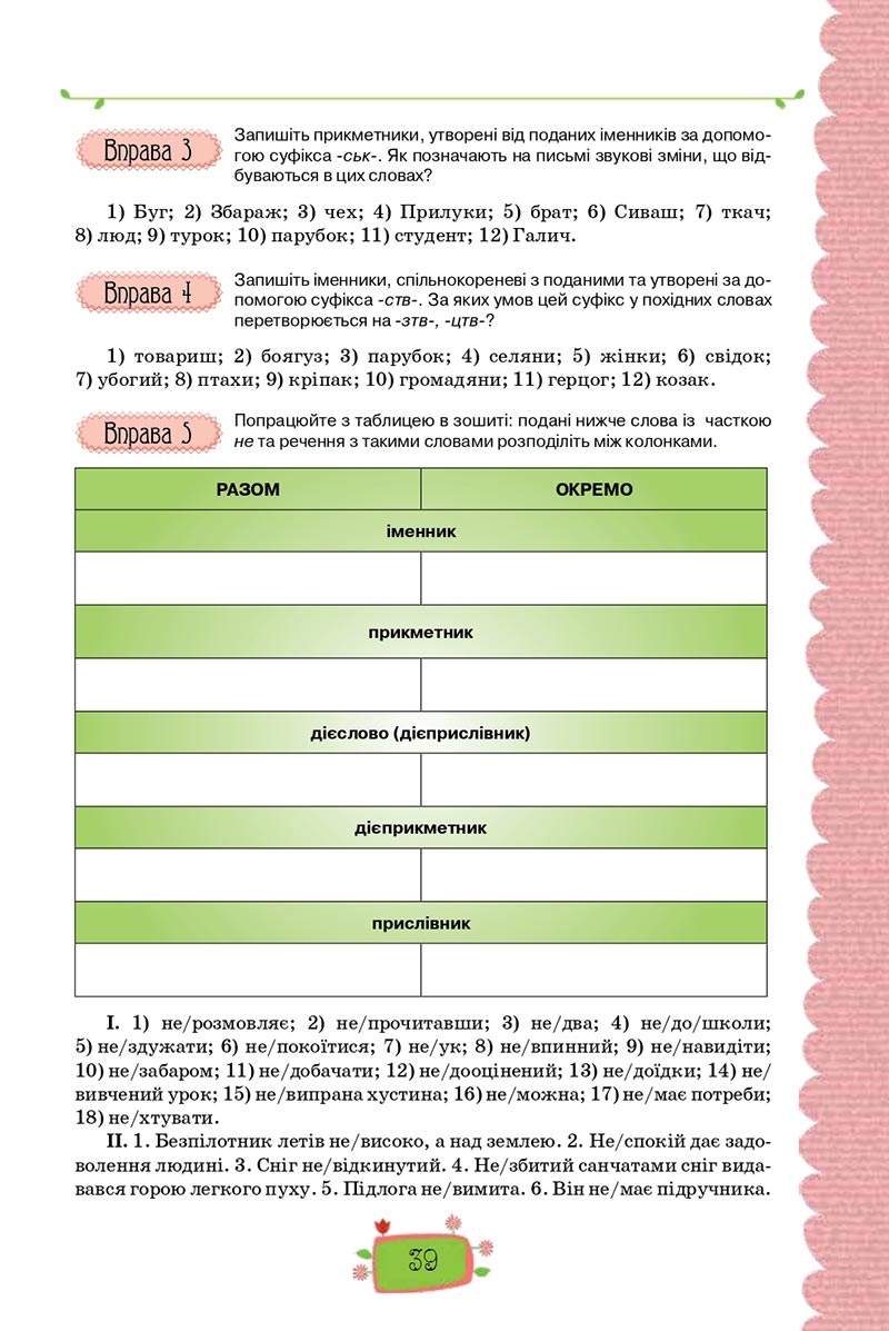 Сторінка 39 - Підручник Українська мова 8 клас О. М. Данилевська 2021 - скачати онлайн