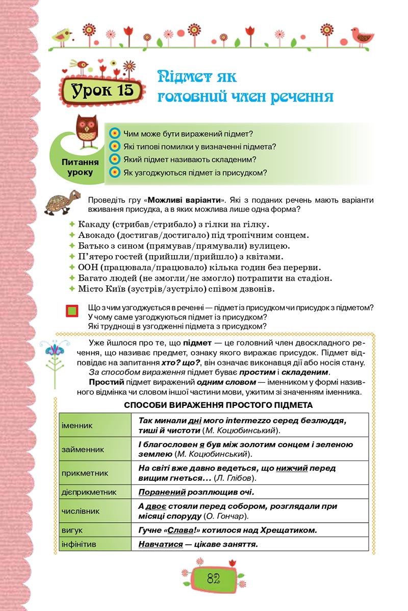 Сторінка 82 - Підручник Українська мова 8 клас О. М. Данилевська 2021 - скачати онлайн