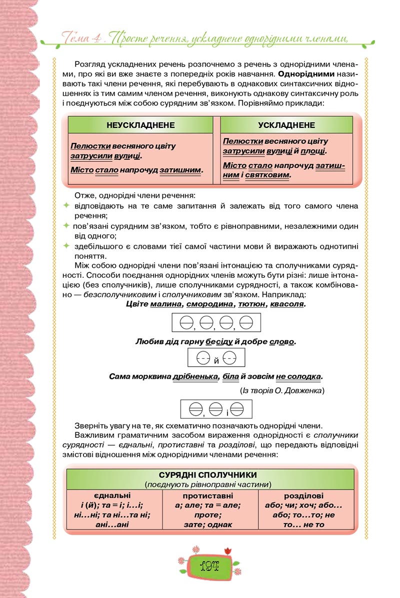 Сторінка 194 - Підручник Українська мова 8 клас О. М. Данилевська 2021 - скачати онлайн