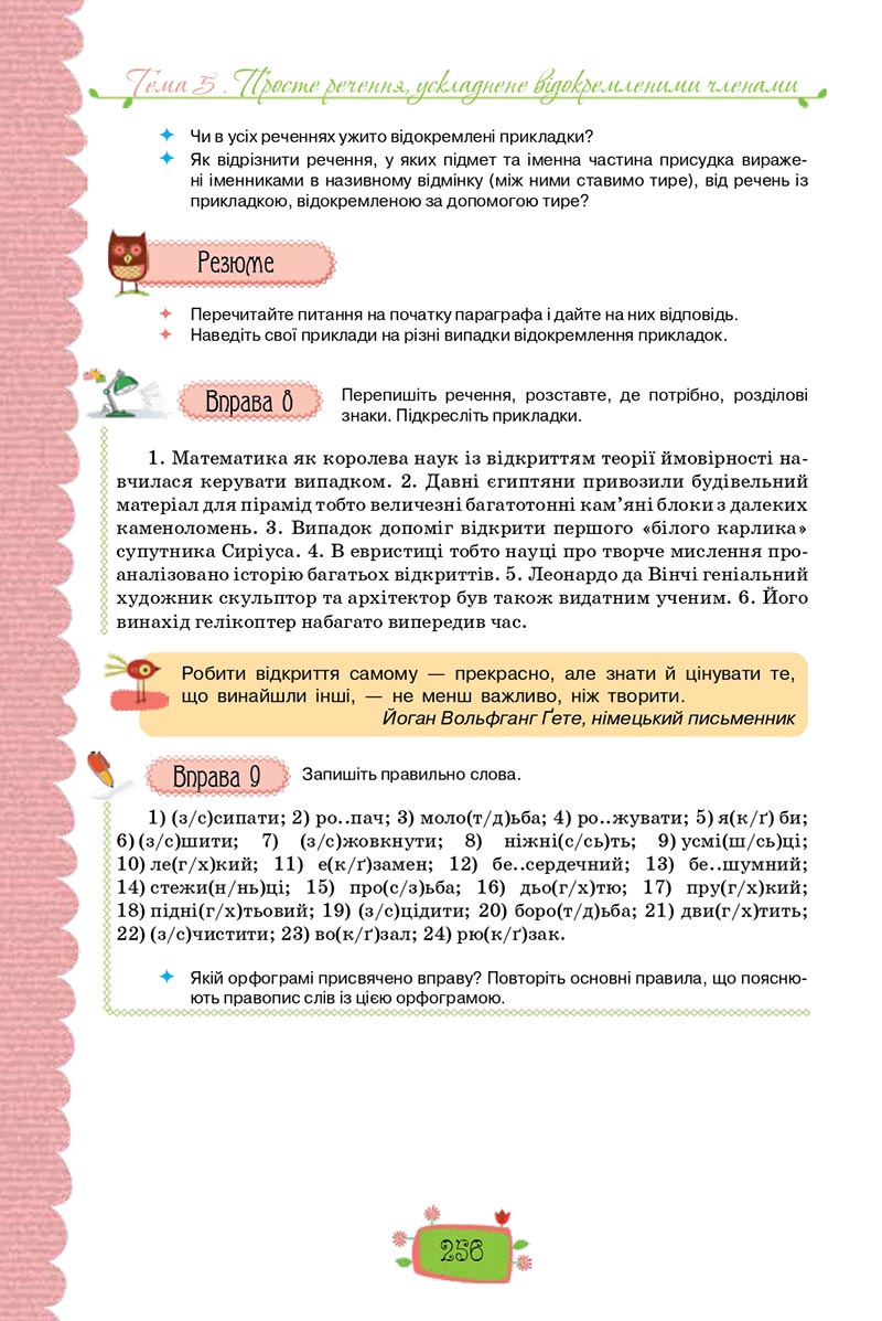 Сторінка 256 - Підручник Українська мова 8 клас О. М. Данилевська 2021 - скачати онлайн