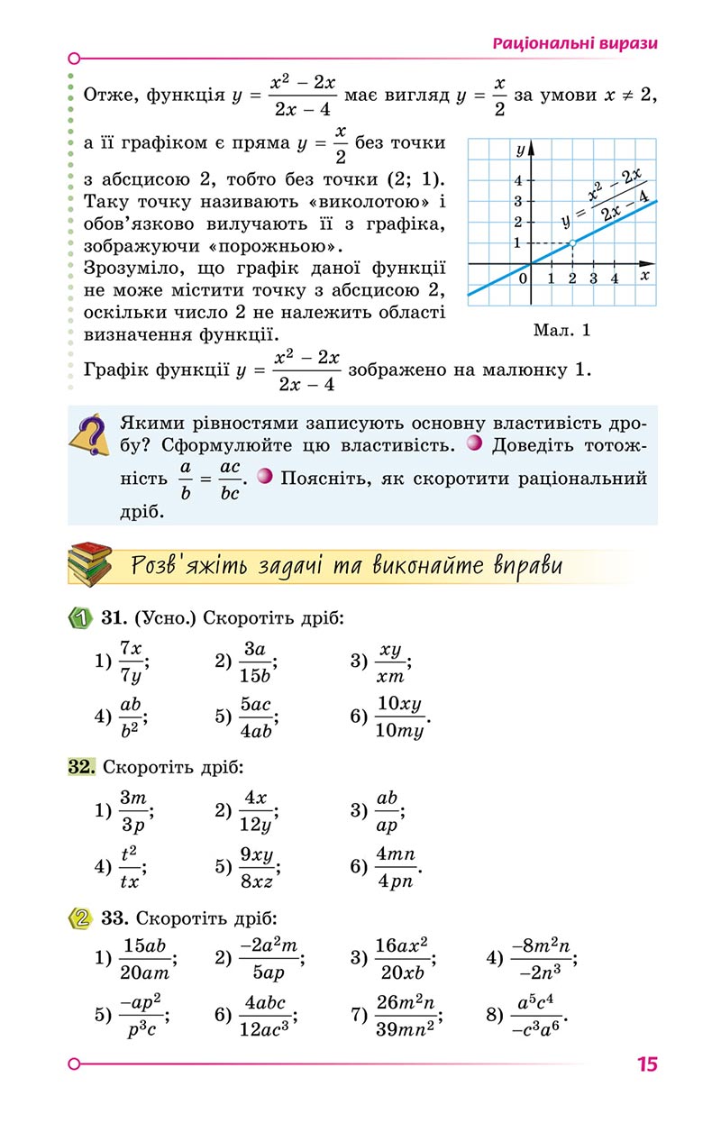 Сторінка 15 - Підручник Алгебра 8 клас Істер 2021 - скачати онлайн