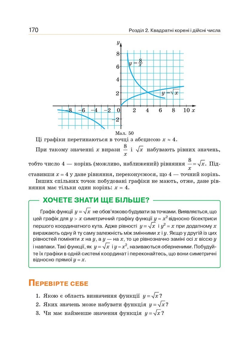 Сторінка 170 - Підручник Алгебра 8 клас Г.П. Бевз, В.Г. Бевз 2021 - СКАЧАТИ ОНЛАЙН