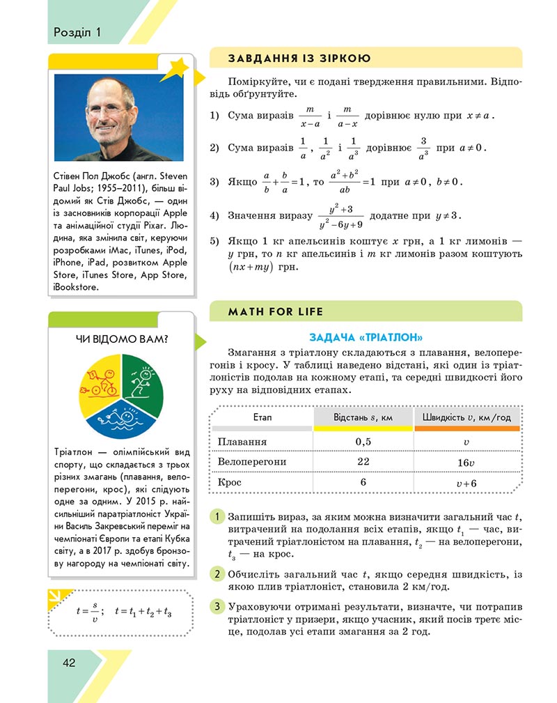 Сторінка 42 - Підручник Алгебра 8 клас Н.С. Прокопенко, Ю.О. Захарійченко, Н.Л. Кінащук 2021 - скачати онлайн