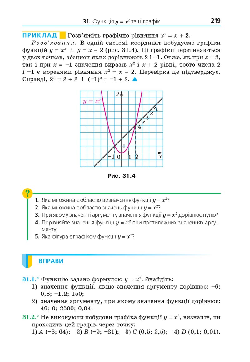 Сторінка 219 - Підручник Алгебра 8 клас Мерзляк 2021 - Поглиблений рівень вивчення