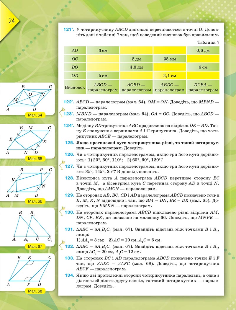 Сторінка 24 - Підручник Геометрія 8 клас М.І. Бурда, Н.А. Тарасенкова 2021 - скачати онлайн