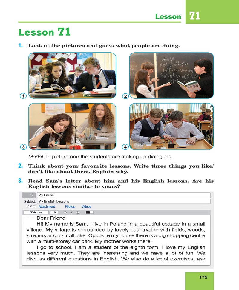 Сторінка 175 - Підручник Англійська мова 8 клас Кучма 2021 - 4-й рік навчання