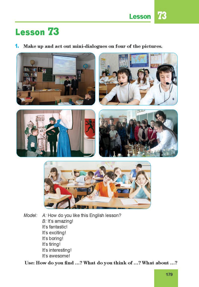 Сторінка 179 - Підручник Англійська мова 8 клас Кучма 2021 - 4-й рік навчання