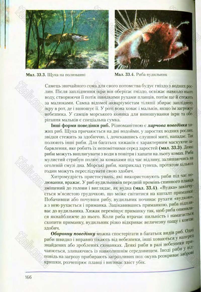 Сторінка 166 - Підручник Біологія 8 клас Т.І. Базанова, Ю.В. Павіченко, О.Г. Шатровський 2008