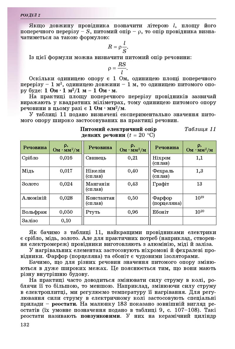 Сторінка 132 - Підручник Фізика 8 клас В.Д. Сиротюк 2021 - скачати онлайн