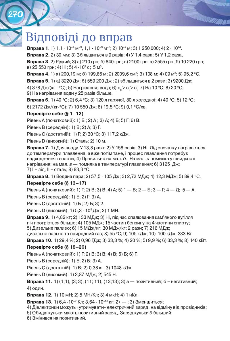 Сторінка 270 - Підручник Фізика 8 клас Засєкіна 2021 - Поглиблений рівень вивчення