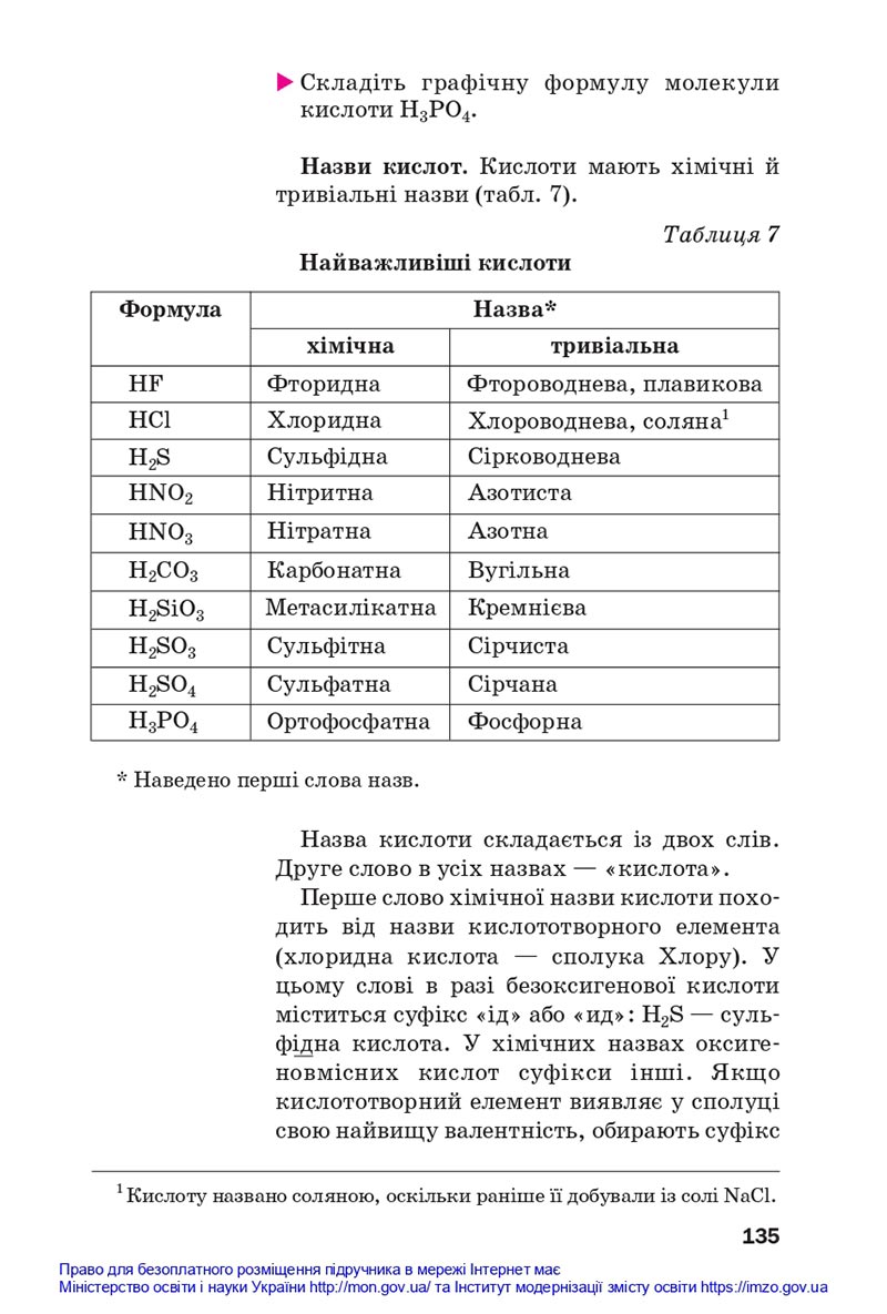 Сторінка 135 - Підручники Хімія 8 клас Попель Крикля 2021 - скачати онлайн