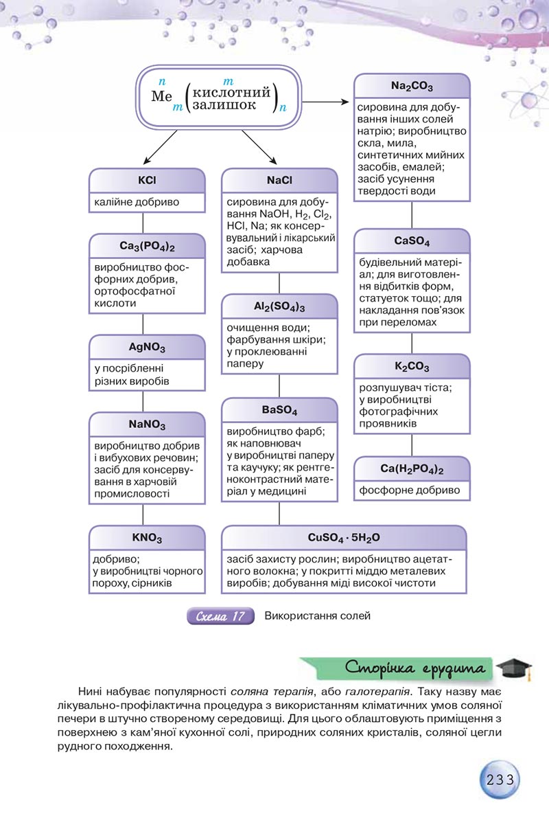 Сторінка 233 - Підручники Хімія 8 клас О.Г. Ярошенко 2021 - скачати онлайн