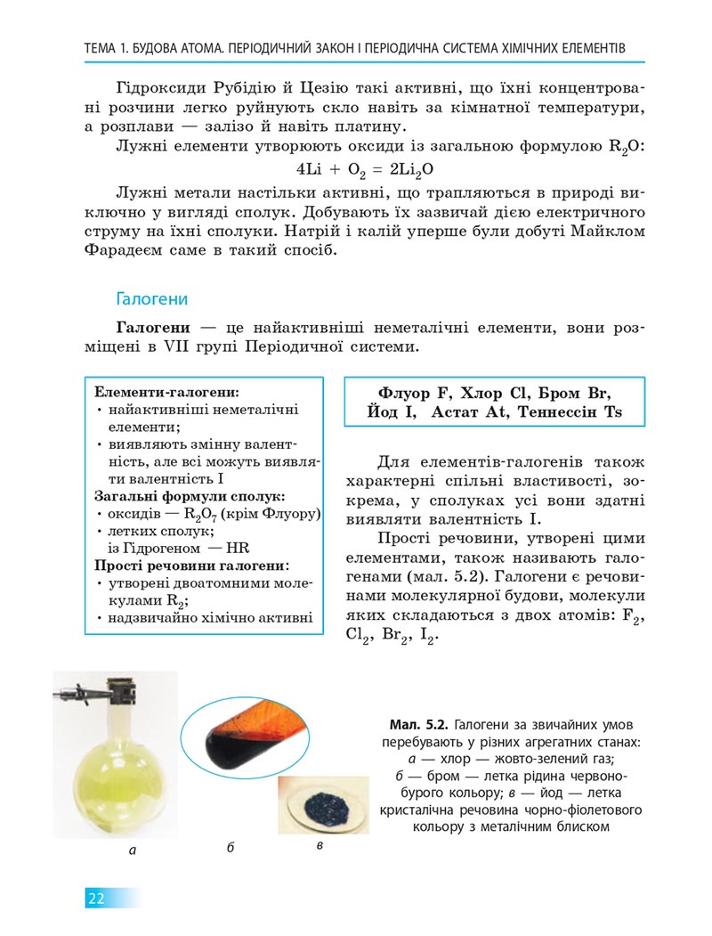 Сторінка 22 - Підручник Хімія 8 клас О.В. Григорович 2021 - скачати онлайн
