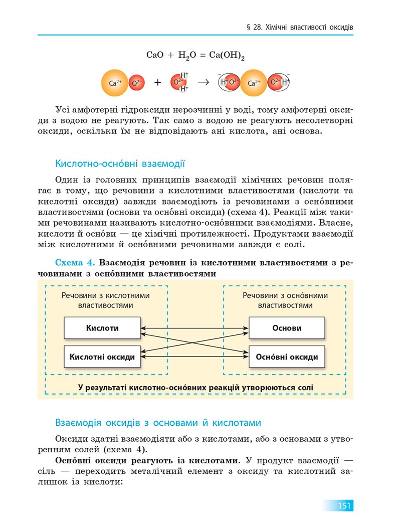 Сторінка 151 - Підручник Хімія 8 клас О.В. Григорович 2021 - скачати онлайн