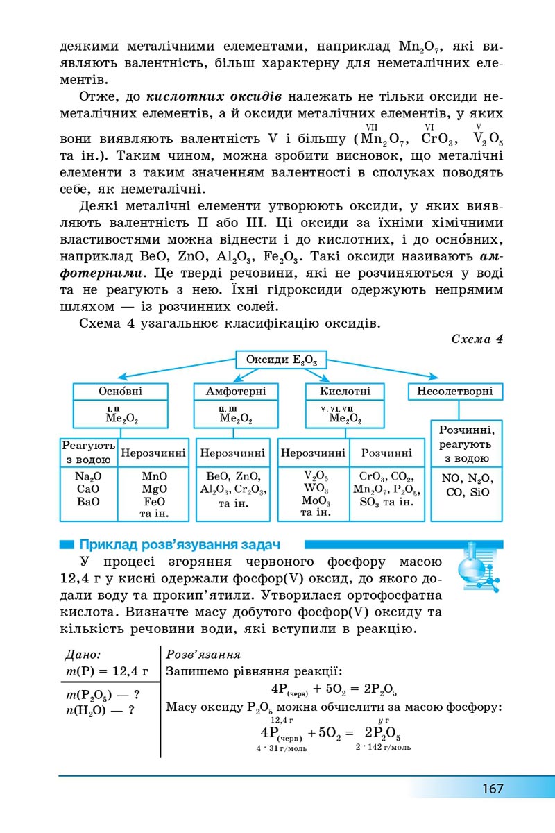 Сторінка 167 - Підручник Хімія 8 клас А.М. Бутенко 2021 - Поглиблений рівень вивчення - скачати онлайн