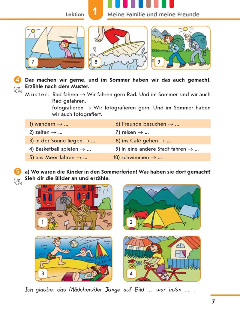 Сторінка 7 - Підручник Німецька мова 8 клас Сотникова 2021 - 4-й рік навчання - скачати онлайн