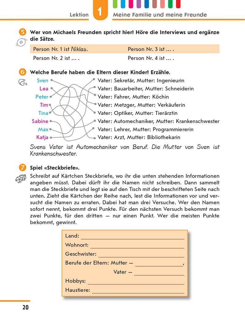 Сторінка 20 - Підручник Німецька мова 8 клас Сотникова 2021 - 4-й рік навчання - скачати онлайн