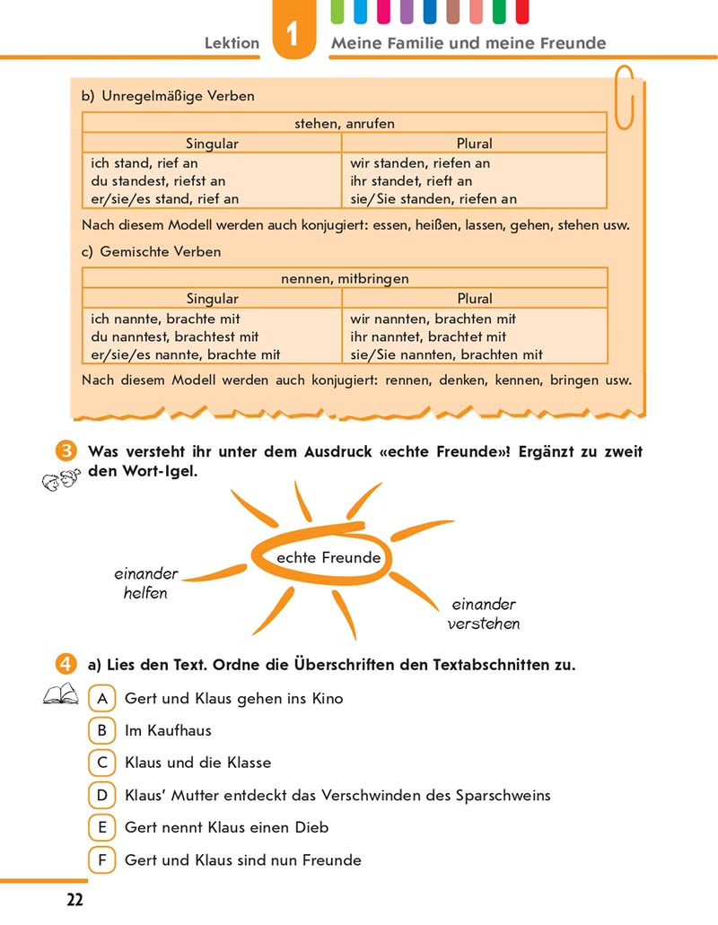Сторінка 22 - Підручник Німецька мова 8 клас Сотникова 2021 - 4-й рік навчання - скачати онлайн